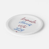 紙プレートfor Kamala Harris 2024 ペーパープレート (アングル)