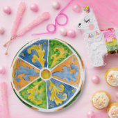 紙プレートSCT_P7-1シシリアン伝統的デザイン ペーパープレート (パーティー)