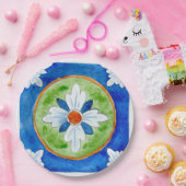 紙プレートSCT_P8-1シチリアン伝統的デザイン ペーパープレート (パーティー)