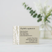 紙ホワイト樺の木 エンクロージャーカード (スタンド正面)