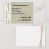 紙ホワイト樺の木 エンクロージャーカード (正面/裏面)