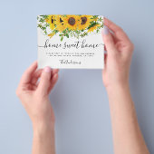 紙ホームスイートホームムービングアナウンスメント チラシ (手)