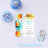 紙ボホワイルドフラワーありがとう誕生発表 チラシ (シングル)