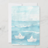 紙ボーツオンシービーチ結婚式招待状 招待状 (裏面)