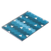 紙ボートのパターン ノートブック (左側)