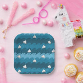 紙ボートのパターン ペーパープレート (パーティー)