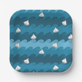 紙ボートのパターン ペーパープレート (正面)