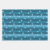 紙ボートのパターン ラッピングペーパーシート (正面3)