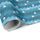 紙ボートのパターン ラッピングペーパー (ロールコーナー)