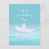 紙ボートの青海 ポストカード (正面)