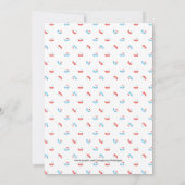 紙ボートベビーシャワー招待状 招待状 (裏面)