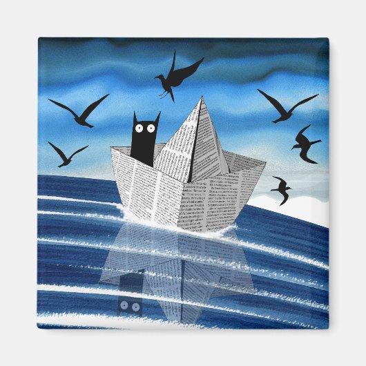 紙ボート マグネット (正面)