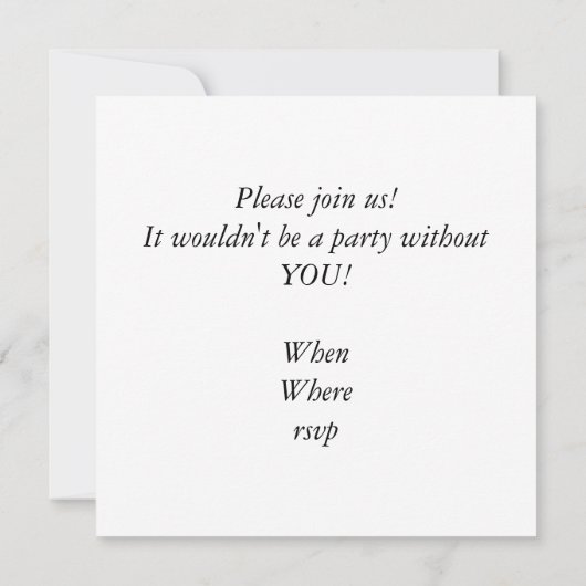 紙マッシュアメリカ国旗 招待状 (裏面)