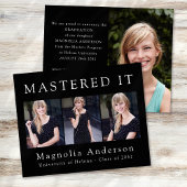 紙ミニマルがIt写真アナウンスをマスター チラシ