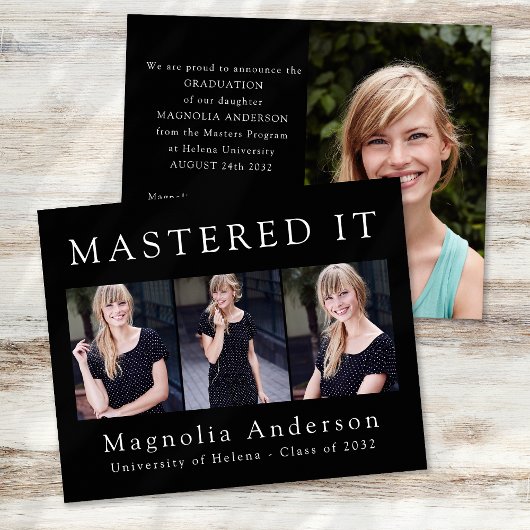 紙ミニマルがIt写真アナウンスをマスター チラシ