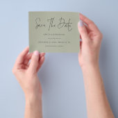 紙ミニマル淡い色のリストスクリプトの使用日時の保存 チラシ (手)