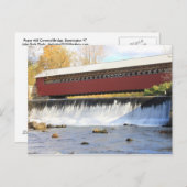 紙ミルカバーブリッジと秋ズベニントンVT ポストカード (正面/裏面)