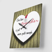 紙メッセージノートハート – 壁時計 (傾斜)