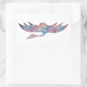 紙モザイククレーンシール 長方形シール (バッグ)