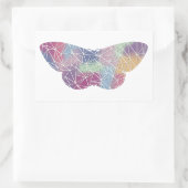 紙モザイクモスステッカー 長方形シール (バッグ)