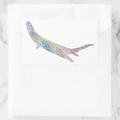 紙モザイクリバーオッタシール 長方形シール (バッグ)