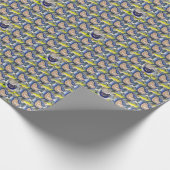 紙モダンの絵画鳥 ラッピングペーパー (角)