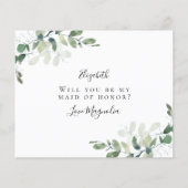 紙ユーカリプトゥスウィズイヴメイド・オブ・オーナー(花嫁付き添い人) チラシ (裏面)