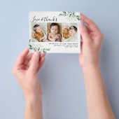 紙ユーカリ写真ベビーありがとう チラシ (手)