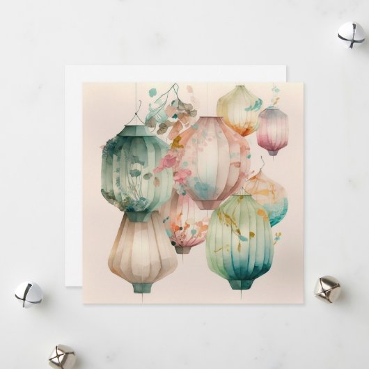 紙ランタングリーティングカード シーズンカード (正面/裏面インサイチュ)