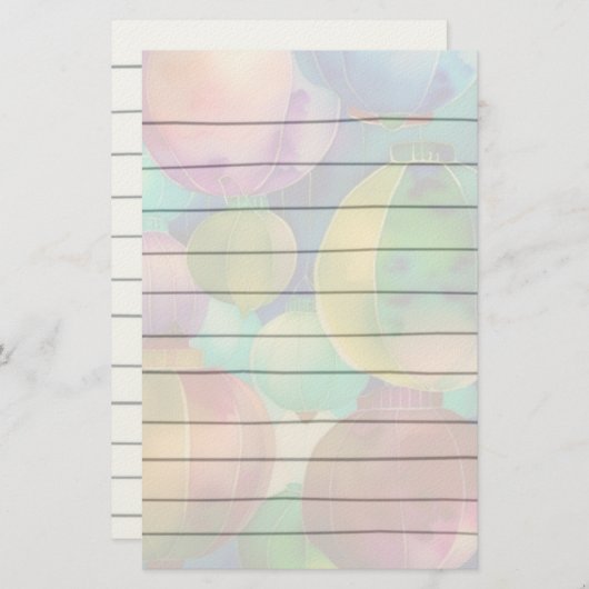 紙ランタン文具 便箋 (正面/裏面)