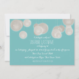 紙ランタン誕生日 招待状