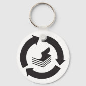 紙リサイクルキーチェーン キーホルダー (裏面)