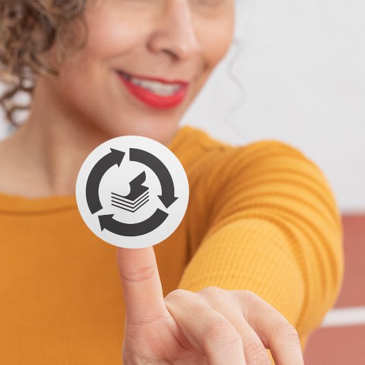 紙リサイクルシール ラウンドシール