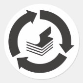 紙リサイクルシール ラウンドシール (正面)