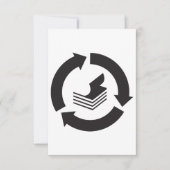 紙リサイクル招待状 招待状 (正面)