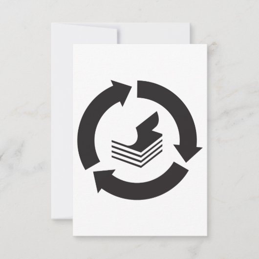 紙リサイクル招待状 招待状 (正面)