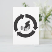 紙リサイクル招待状 招待状 (スタンド正面)