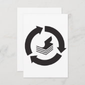 紙リサイクル招待状 招待状 (正面/裏面)