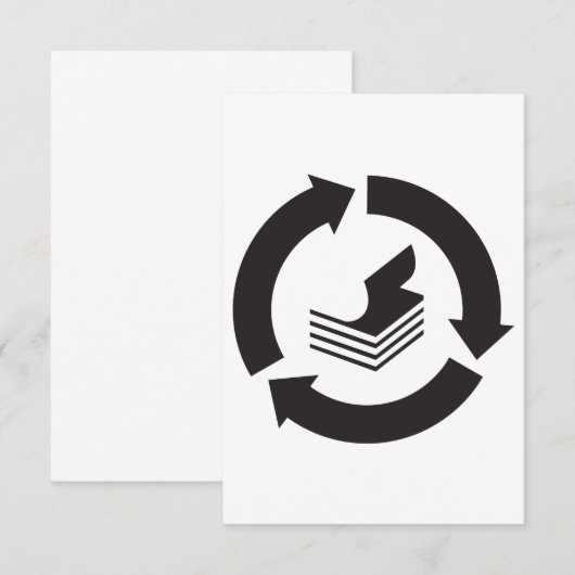 紙リサイクル招待状 招待状 (正面/裏面)