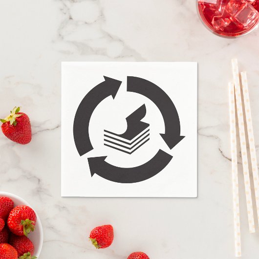 紙リサイクル紙ナプキン スタンダードカクテルナプキン