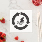 紙リサイクル紙ナプキン スタンダードカクテルナプキン (インサイチュ)