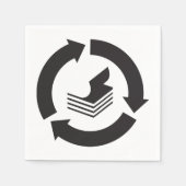 紙リサイクル紙ナプキン スタンダードカクテルナプキン (正面)