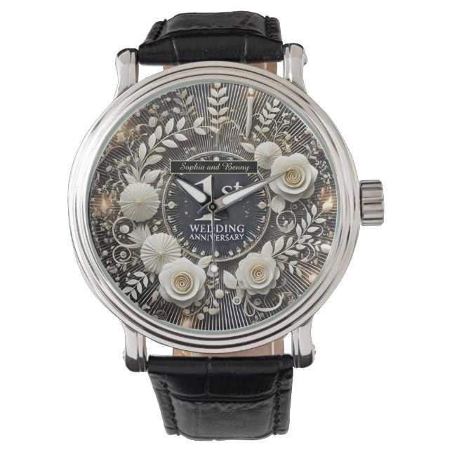 紙リース 腕時計 (正面)