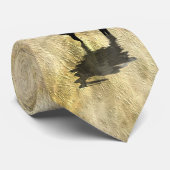 紙ルックのテクスチ日本のャのネクタイにエルク(Wapiti) ネクタイ (ロール)