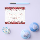 紙レッドグリッタークリスマスサンキューユー チラシ (シングル)