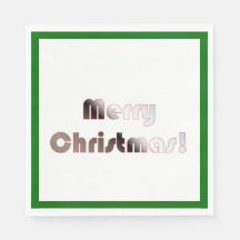 紙レッド、ホワイト、グリーンナプキン