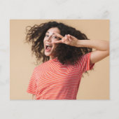 紙レトロヴィンテージオレンジ写真卒業パーティー チラシ (裏面)