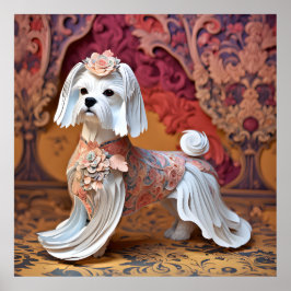 紙ロココマルチーズパステルカラー ポスター