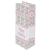 紙ワインスウィートパターン（の模様が）ある抱き枕 ワインギフトバッグ (正面アングル)