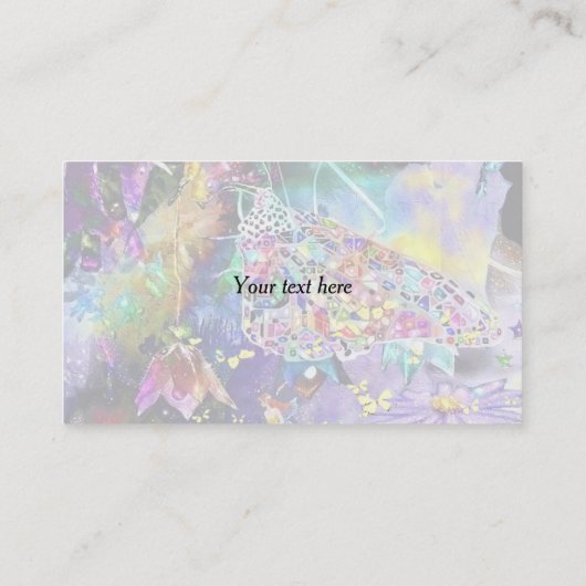 紙ワールドバタフライ名刺 名刺 (裏面)